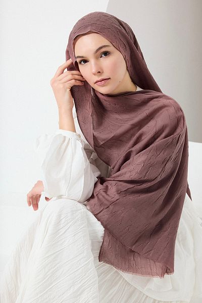 Qef Bamboo Shawl Dried Rose