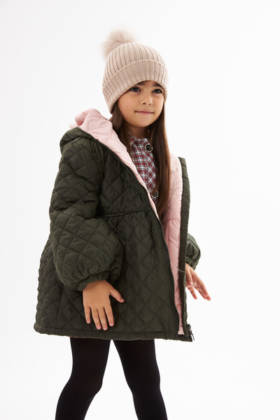 Pinolini Diamond Motif Quilted Coat