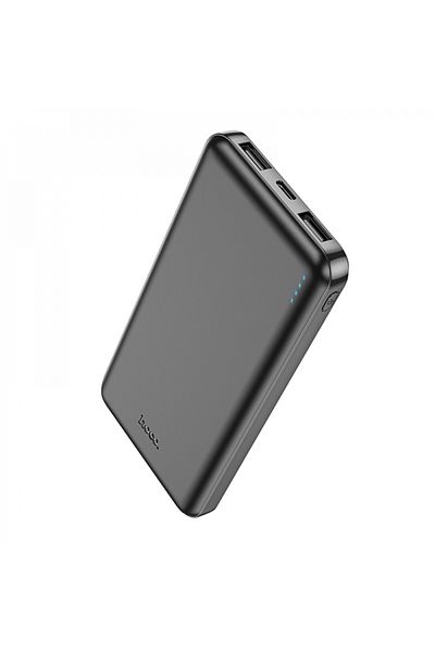 REDz Accessories Ultra-thin External Battery, 10000 Mah, Led, Hoco J100, Black