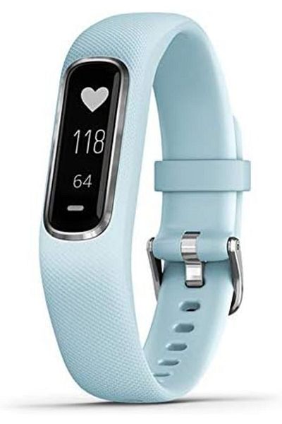 Garmin vivosmart 4, Activity and Fitness Tracker w/ Pulse Ox and Heart Rate Monitor, Silver with Lig
