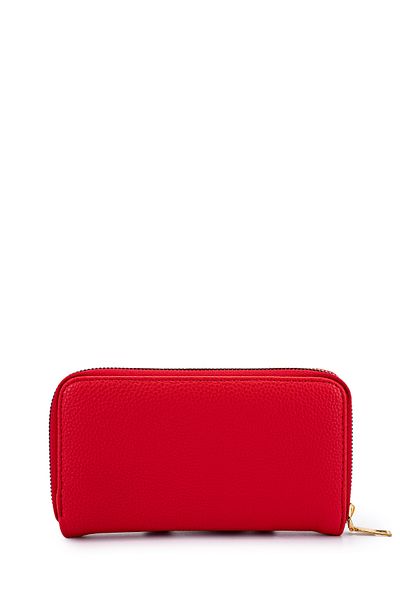minebag Faux Leather Women's Wallet Red Mn103