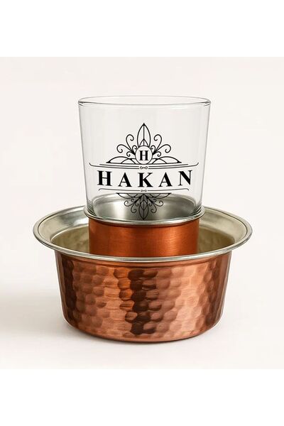 Bk Gift Kişiye Özel 6 Parça Ehlikeyf Seti ve Buz Kovası Hediyelik Takımı-1, D...