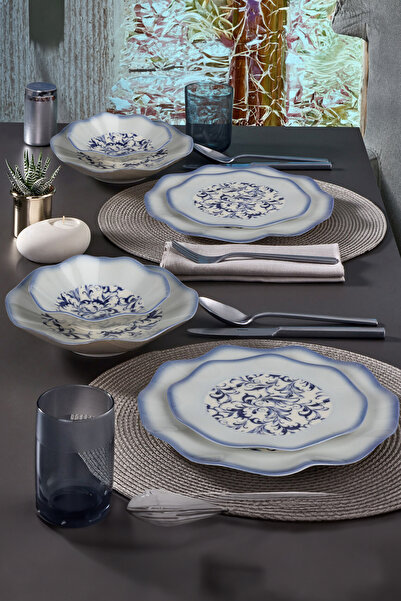 Güral Porselen Nesrin 24 Parça 6 Kişilik Yemek Takımı 3214