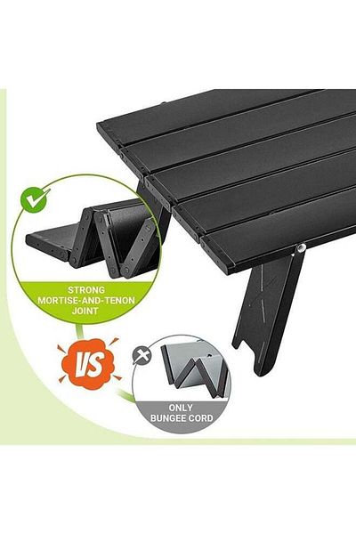 COOYA Backpacking Mini Small Folding Camping Side Table,Lightweight All-aluminum Construction,Joinery Link