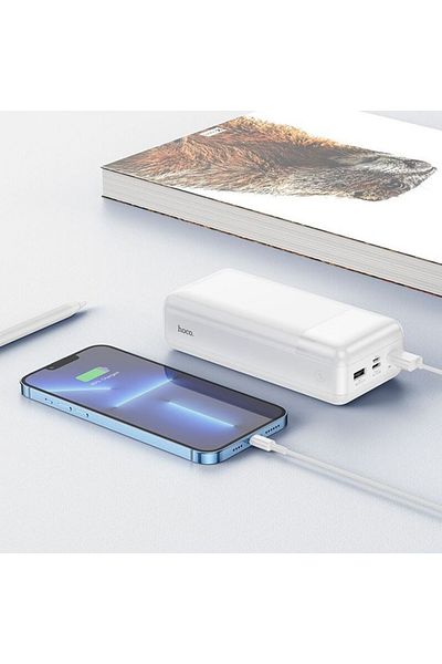 REDz Accessories Hoco J72b Battery, Ultra Powerbank, Dual Usb, Capacity 30,000mah, White