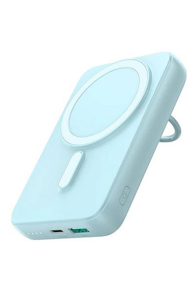REDz Accessories Baterie Joyroom Magsafe Jr-w050, suport inelar, încărcare wireless 10.000 mAh, port USB și tip C, albastru