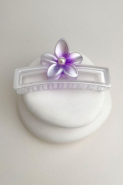 Modex Pearl Detailed Clover Flower Latch Buckle (11cm)
