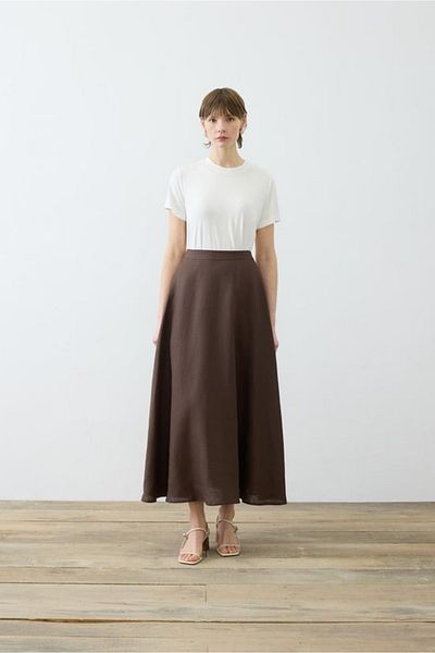 TERZİ DÜKKANI Φυσικό λινό Flared Φούστα Tailor Shop