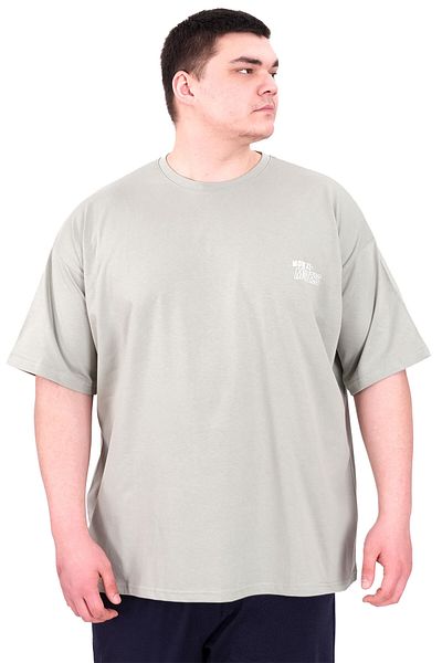 ModeXL Mode XL Large Size Men's T-Shirt Crew Neck Faith U25030 Çağla