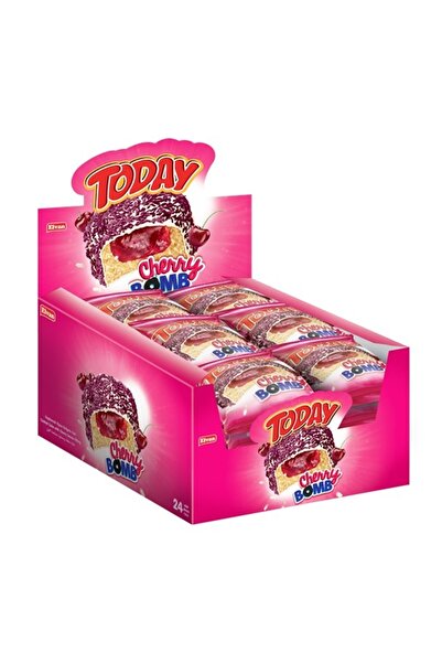 Elvan Today Cherry Bomb Cherry Cake 40 Gr. 24 Pieces (1 Box)