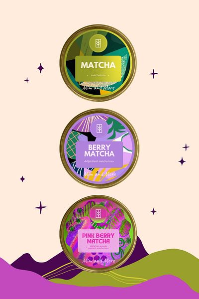 Mim and More Very Berry Matcha Set - Pure Matcha, Berry Matcha, Pink Berry Matcha Set of 3