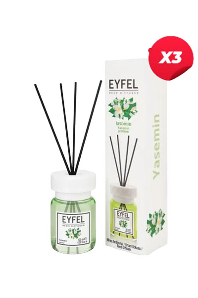 Eyfel Odorizant de cameră cu aromă de iasomie, cu bețișoare, 120ml x3