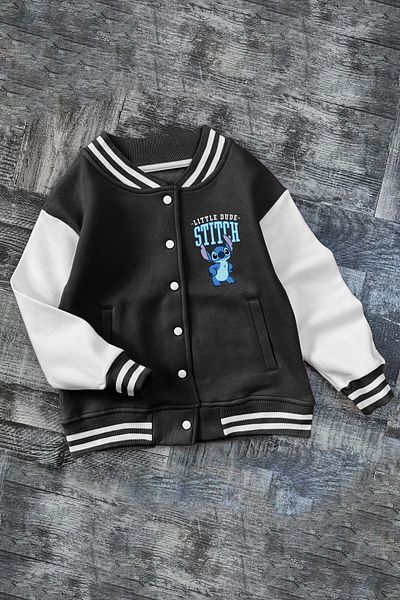C&C OKULCUNUZ Детско яке за училище и колеж, черно, за момичета и момчета, Dude Stitch