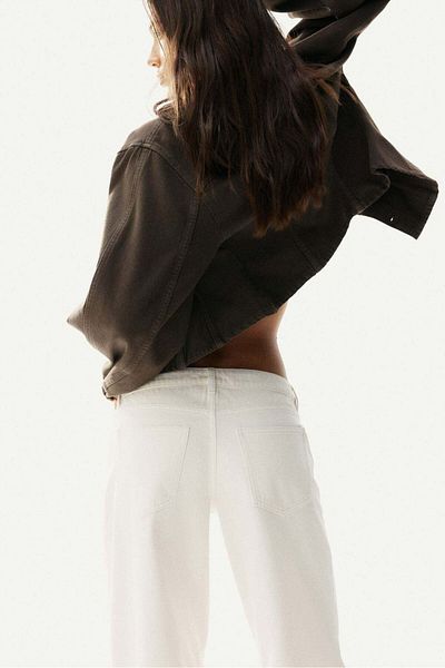 H&M Barrel High Cropped Jeans