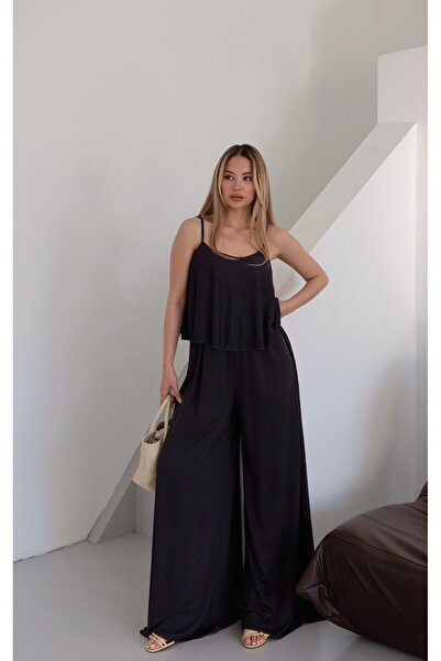 Laluvia Füstölt pántos blúz nadrág szett - 51052