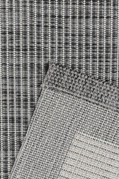 ARTLOOP Gri Sisal Modeli Yıkanabilir Kaymaz Halı Mutfak Halısı Yolluk Salon Halısı ALS 07