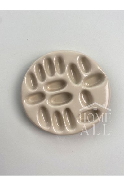 HOME ALL Concrete Ring Plate, Modern and Minimal Decorative Plate, Decorative Concrete Jewelry Stand