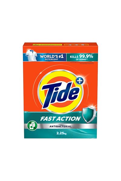 Tide Automatic Anti-Bacterial Washing Powder Value Pack 2 x 2.5 kg