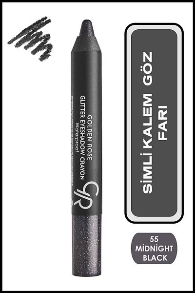 Golden Rose Glitter eyeshadow crayon waterproof 55 shimmering pencil shadow 2,4 g