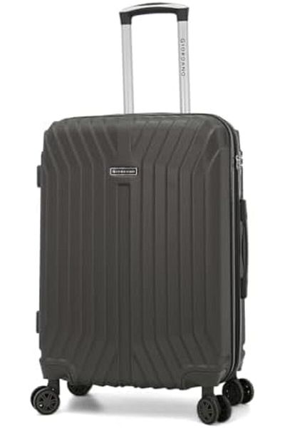 Giordano Hardside Luggage- 4-piece Set With Tsa,grey,