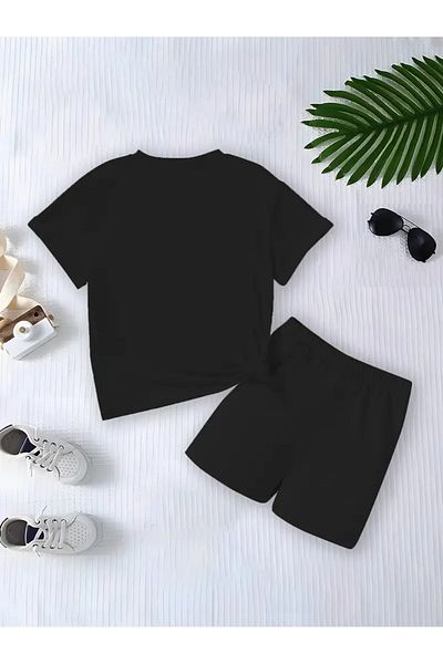 Machetta Set pentru copii pentru fete cu coroană Kuromi cu imprimeu, pantaloni scurți, jos, sus