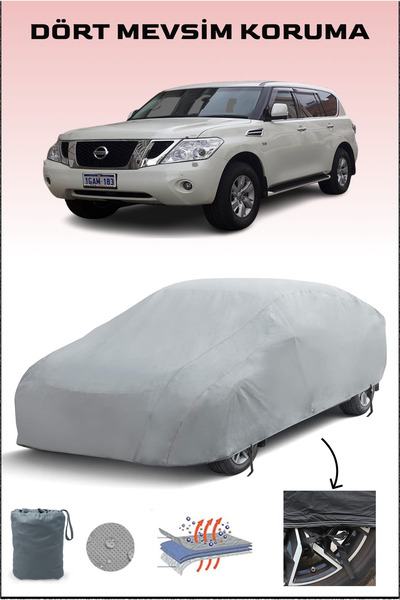 Breen غطاء سيارة متوافق مع Nissan Patrol 6، مشمع تلقائي، خيمة سيارة، مقاوم لل...