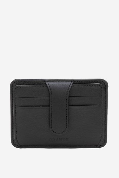 Grande Gd 539 Real Leather Card Holder Black