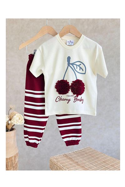 My Kids Wear Colorful Patterned Children's Bottom and Top Set
