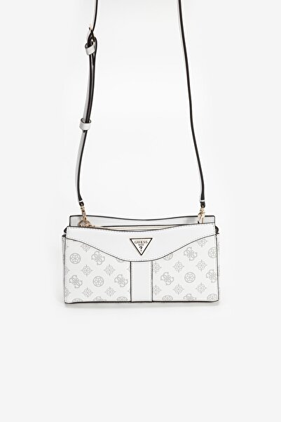 Guess Dorys Top Zıp Crossbody Kadın Beyaz Mini Çanta Hwpg9521120-wlo