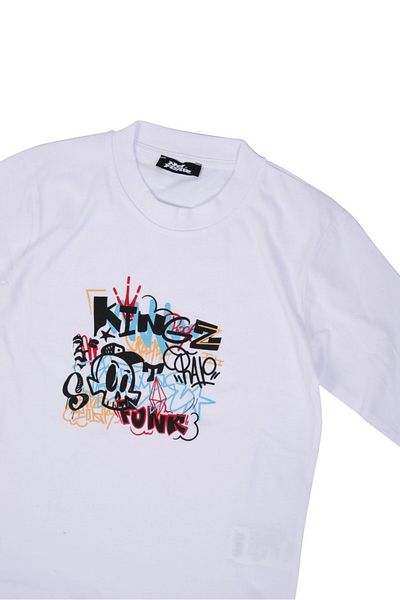 No Fear Boy's Printed T-Shirt White B500409