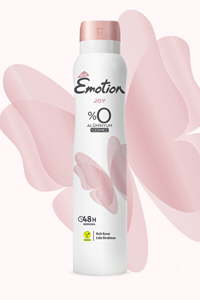 Emotion Joy Kadın Vegan Deodorant 6x200 Ml Hızlı Kurur, Leke Bırakmaz