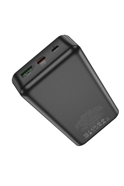 REDz Accessories External Battery 20,000 mAh, Fast Charging, PD QC 3.0, 3A, 20W, USB and Type-C, Black