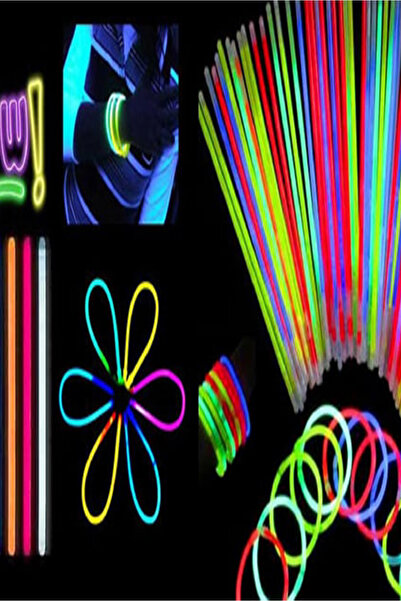 CİYU TİCARET Fosforlu parti çubukları rengarenk parti çubukları ışıklı fosfor...