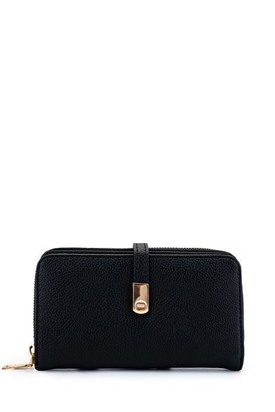 minebag Faux Leather Women's Wallet Black Mn103
