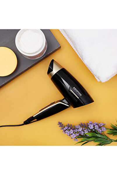 KRYPTON Powerful Hair Dryer – 2 Speed, 2 Heat, Cool Shot, Concentrator & Travel-friendly Design