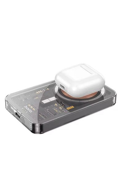 REDz Accessories Hoco Q14 Magsafe Battery, Mini Powerbank, 5000mah Capacity, Fast Wireless Charging, Black