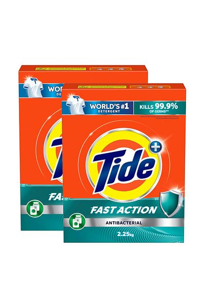 Tide Automatic Anti-Bacterial Washing Powder Value Pack 2 x 2.5 kg