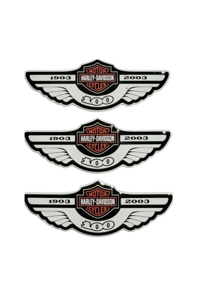 Phoenix HARLEY DAVIDSON KANATLI DAMLA STİCKER 3 ADET 6x2 CM