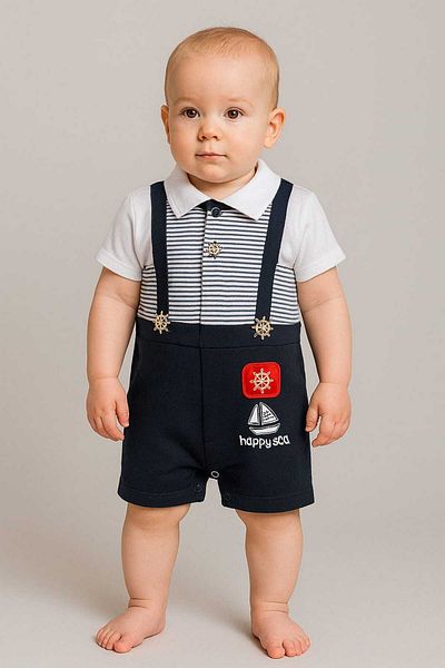 gigigiyim Rudder Printed Baby Boy Jumpsuit