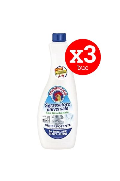 chante clair Promo Package 3 X Chanteclair Degreaser Refill With Bicarbonate, 1800 Ml, Degreaser