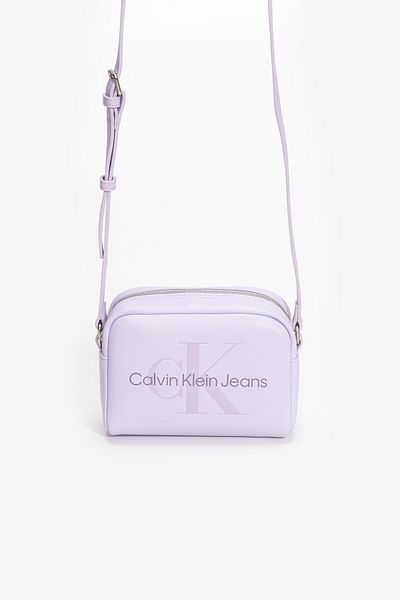 Calvin Klein Striped Sculpted Camera Bag - Cross Strap