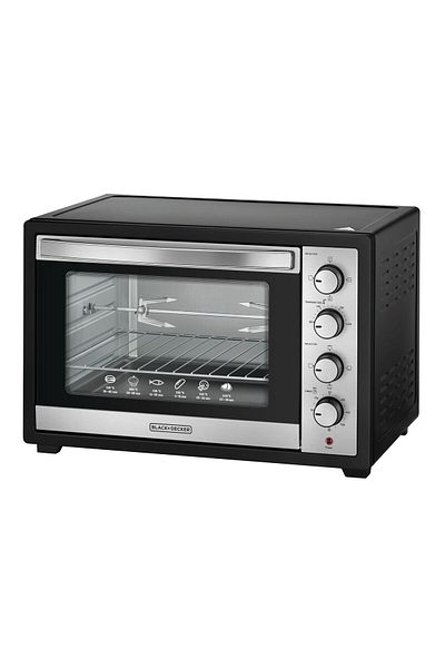 Black&Decker Black Decker Electric Oven With Rotisserie - Double Glass Door - Black - Tro50rdg-b5