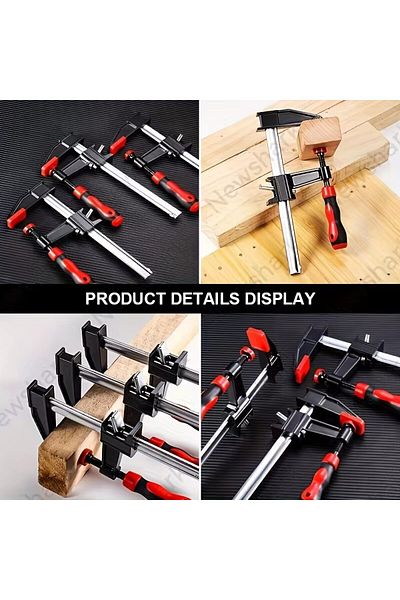 NIUXIANG 6 Inch 10-inch Wood Working Clamps, Adjustable Bar Clamps For Woodworking Quick Clamps F Clamp For W