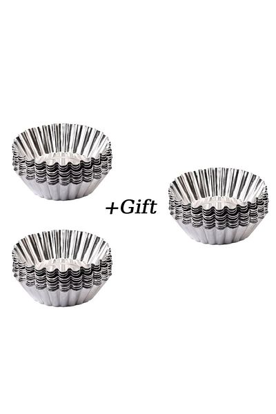 Choice 30 Pcs Creative Shape Stainless Steel Cake Cup Bakeware Baking Mold Muffin Cupcake Pudding Bowl Cake