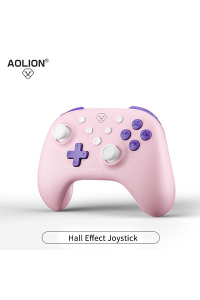 Choice Hall Joystick Pink Aolion Wireless Controller For Nintendo Switch Controller Pro Gamepad Turbo Funct