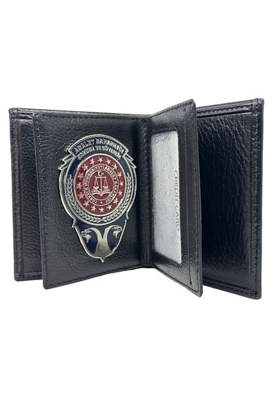 Trendcüzdan Ministry of Justice Protection and Security Wallet Genuine Leather