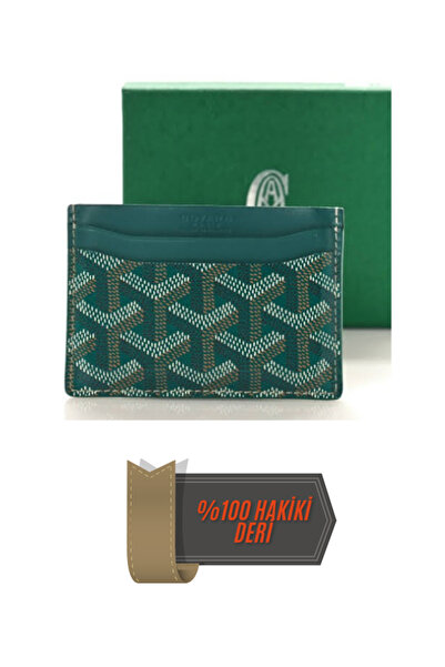 Doze Yeşil Hakiki Deri Kartlık