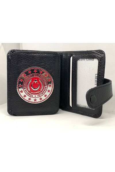 Trendcüzdan MILITARY DEFENCE SECURITY WALLET WITH STRAPS GENUINE LEATHER