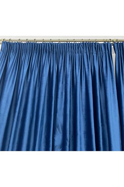 Liz Line Set of two velvet curtains, with drapery, various sizes and colors, from the "Velvet" range by Liz Line