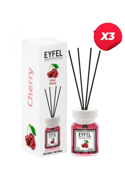 Eyfel Cherry room air freshener with sticks, 120ml X3